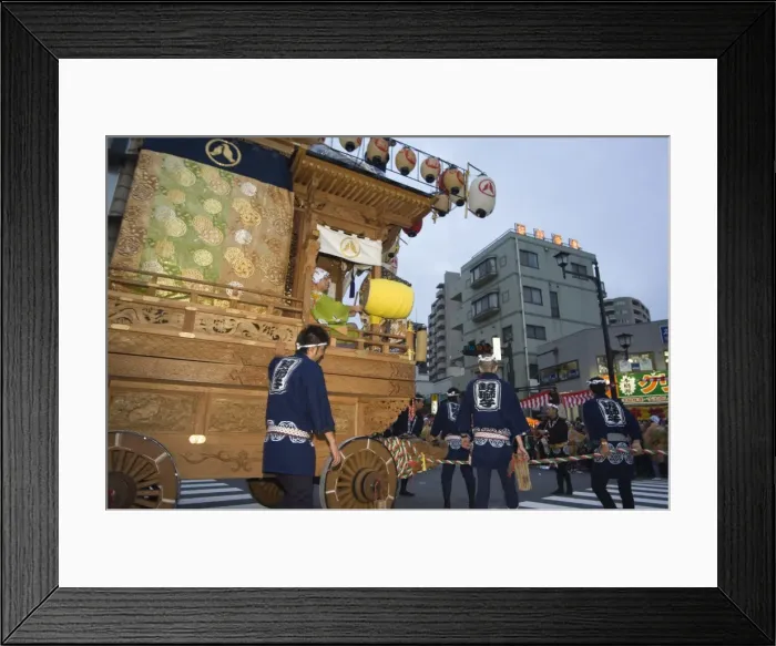 Framed Print : Procession of parade floats Framed Print : Procession of parade floats