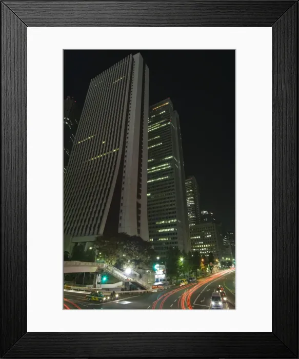 Framed Print : Car trails at night Framed Print : Car trails at night