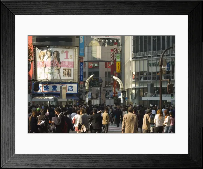Framed Print : Crowds of people Framed Print : Crowds of people