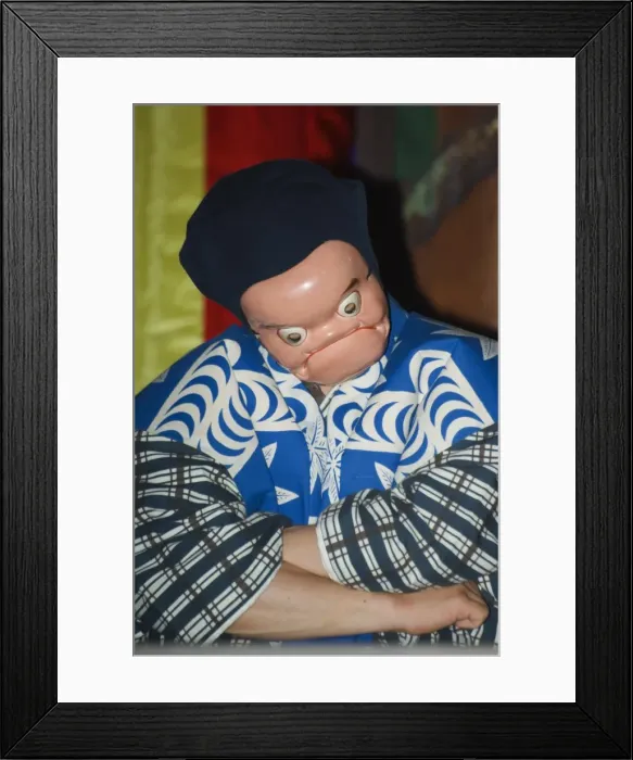 Framed Print : Kagura dance theater performance Framed Print : Kagura dance theater performance