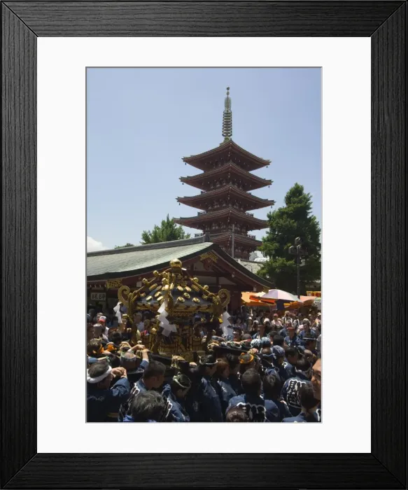 Framed Print : Mikoshi portable shrine of the gods parade
