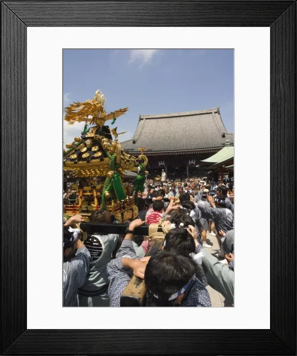 Framed Print : Mikoshi portable shrine of the gods parade Framed Print : Mikoshi portable shrine of the gods parade