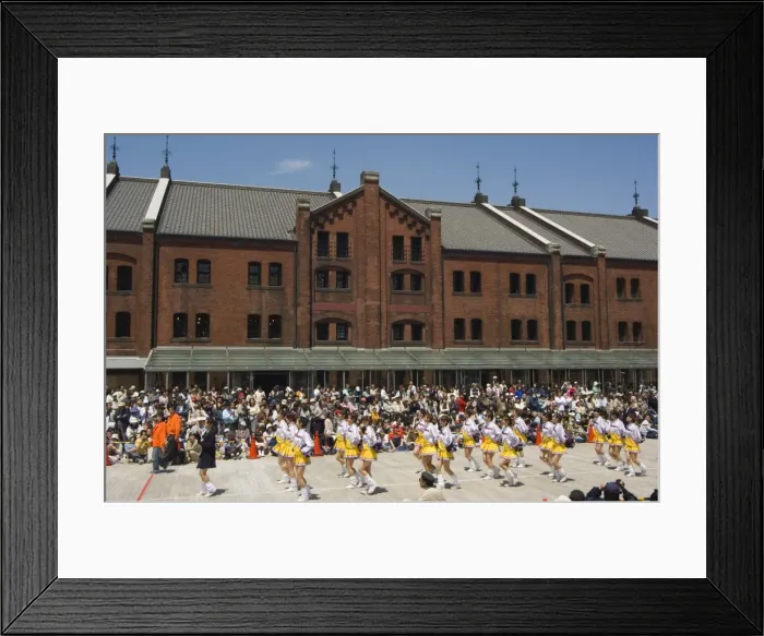 Framed Print : Procession at Akarenga red brick warehouses Framed Print : Procession at Akarenga red brick warehouses