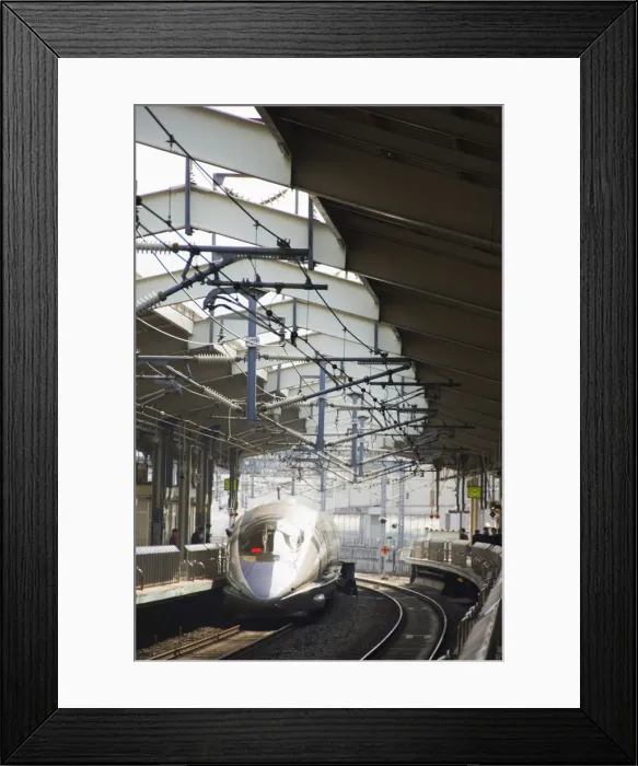 Framed Print : Bullet train at Kyoto station Framed Print : Bullet train at Kyoto station