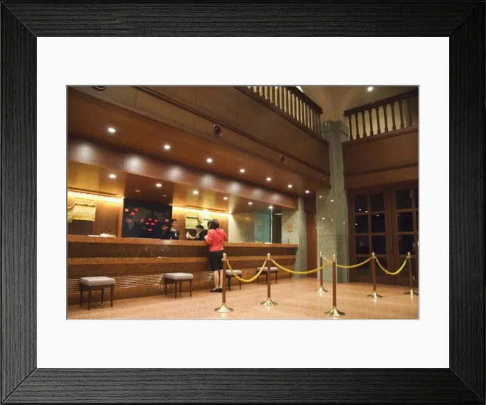 Framed Print : Reception area of Hotel Okura Framed Print : Reception area of Hotel Okura
