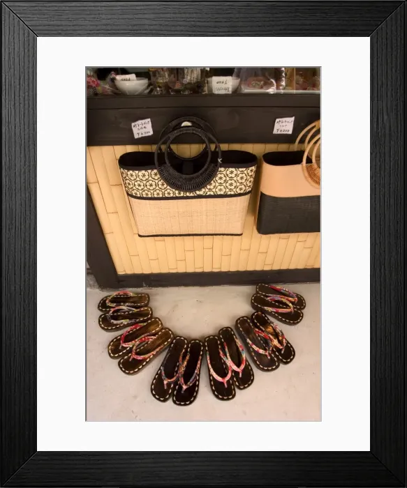 Framed Print : Geta slippers Framed Print : Geta slippers