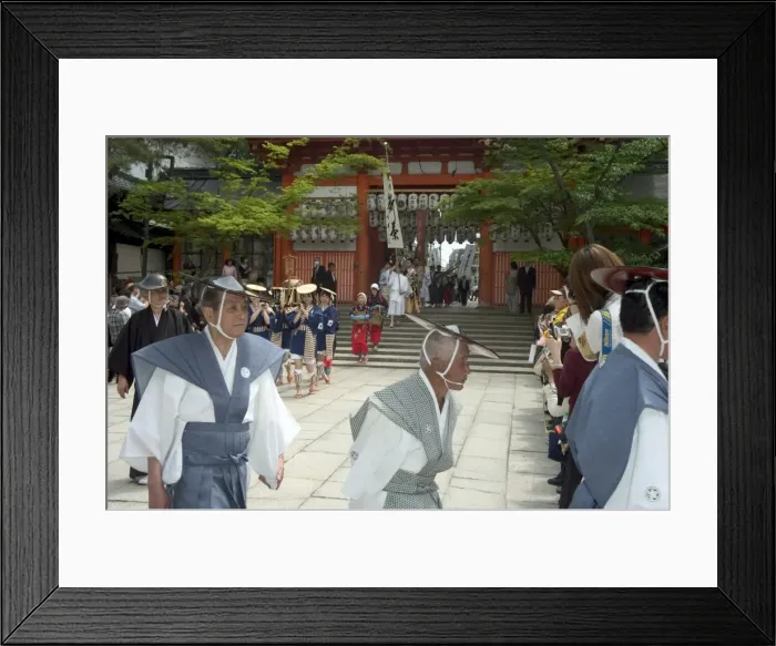 Framed Print : Traditional dress and procession for tea ceremony Framed Print : Traditional dress and procession for tea ceremony