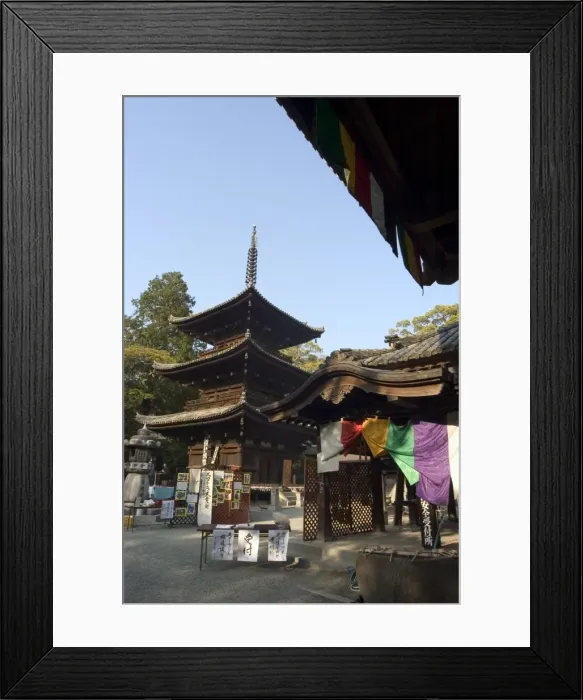 Framed Print : Ishiteji temple pagoda Framed Print : Ishiteji temple pagoda