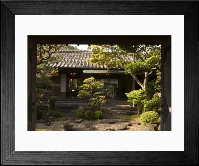 Framed Print : Traditional Japanese garden Framed Print : Traditional Japanese garden