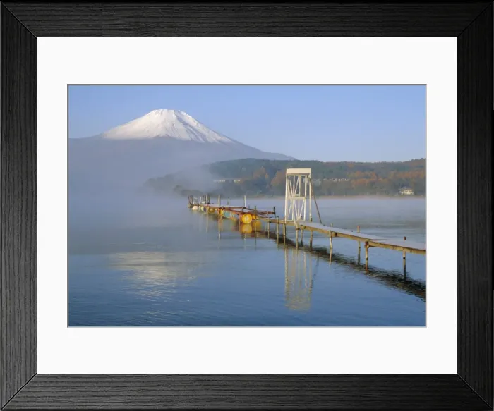 Framed Print : Mt. Fuji and Yamanaka ko (lake) Framed Print : Mt. Fuji and Yamanaka ko (lake)
