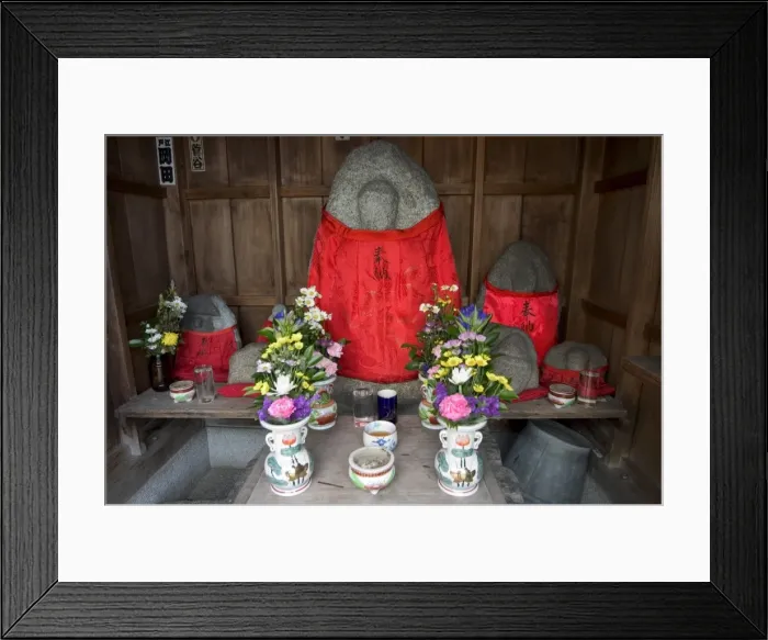 Framed Print : Jizo buddhist statues Framed Print : Jizo buddhist statues