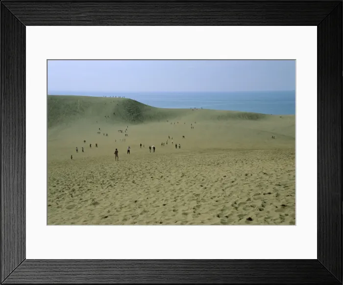 Framed Print : Tottori Sand Dunes and sea Framed Print : Tottori Sand Dunes and sea