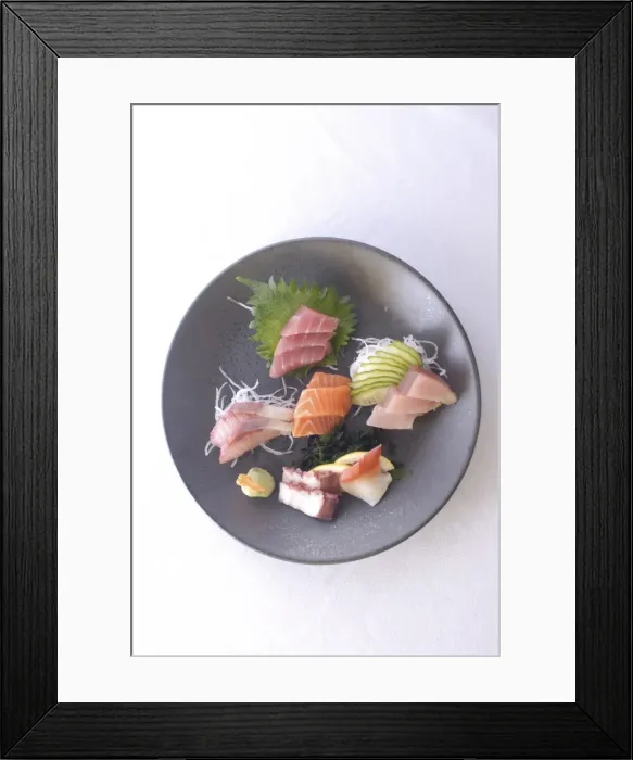 Framed Print : Plate of raw fish Framed Print : Plate of raw fish