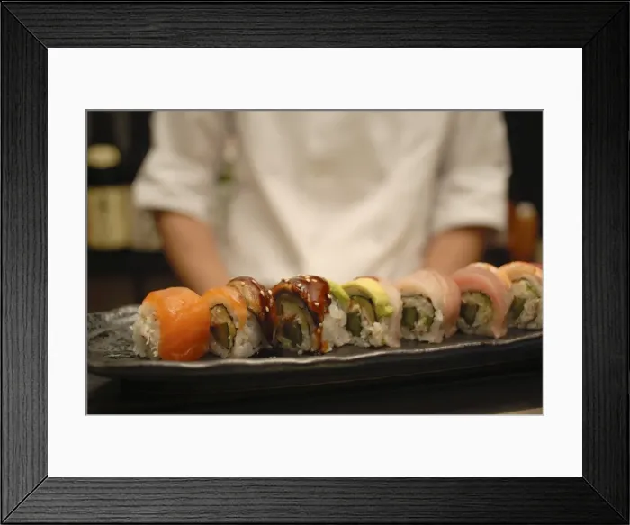 Framed Print : Plate of sushi Framed Print : Plate of sushi