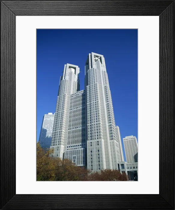 Framed Print : The New Tokyo City Hall in Shinjuku Framed Print : The New Tokyo City Hall in Shinjuku