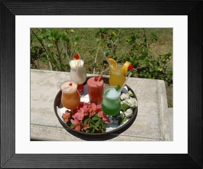 Framed Print : Drinks, Half Moon Club Framed Print : Drinks, Half Moon Club