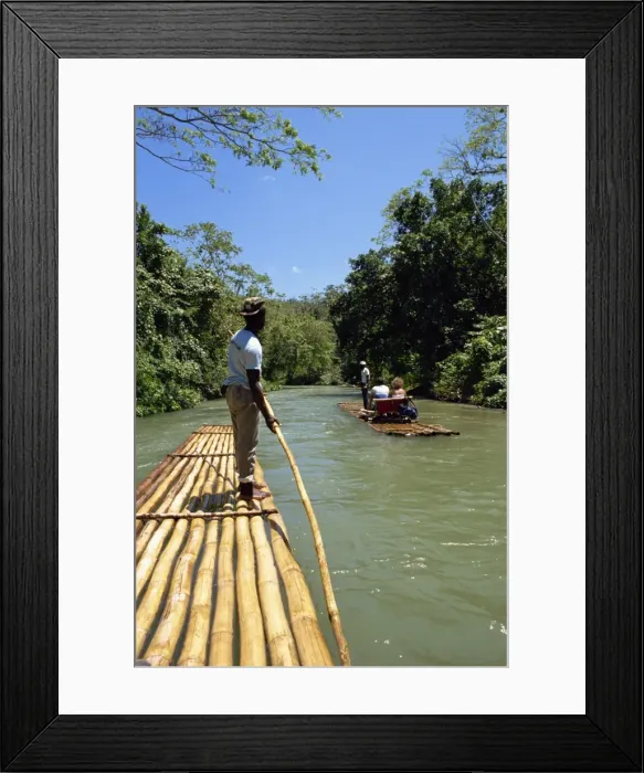 Framed Print : Rafting, Jamaica Framed Print : Rafting, Jamaica