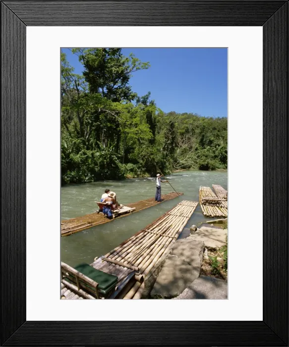Framed Print : Tourist rafting trips on the Martha Brae River Framed Print : Tourist rafting trips on the Martha Brae River