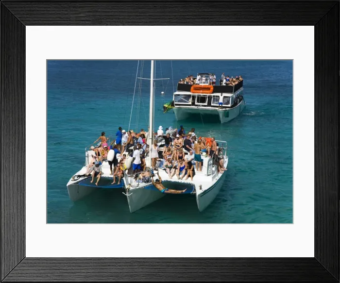 Framed Print : Boats in Montego Bay Framed Print : Boats in Montego Bay
