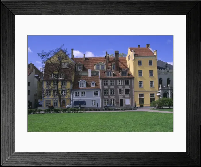 Framed Print : Houses in the Old City Framed Print : Houses in the Old City