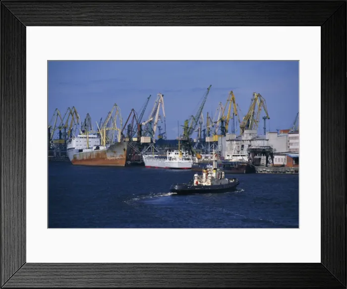 Framed Print : Shipping and docks Framed Print : Shipping and docks