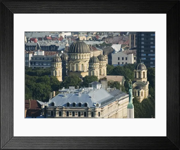 Framed Print : Aerial view of the Russian Orthodox Church Framed Print : Aerial view of the Russian Orthodox Church