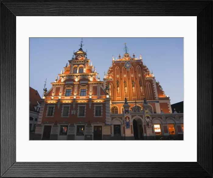Framed Print : House of Blackheads dating from 1334 Framed Print : House of Blackheads dating from 1334
