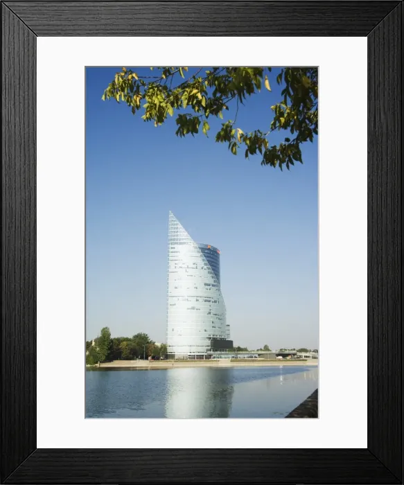 Framed Print : Hans Bank on the River Daugava Framed Print : Hans Bank on the River Daugava