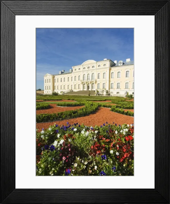 Framed Print : Baroque style Rundales Palace Framed Print : Baroque style Rundales Palace