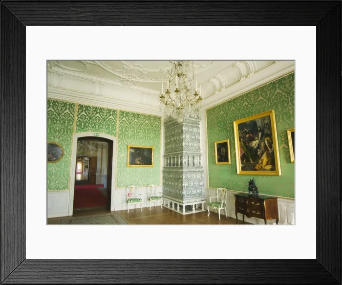 Framed Print : Interior, Baroque style Rundales Palace Framed Print : Interior, Baroque style Rundales Palace