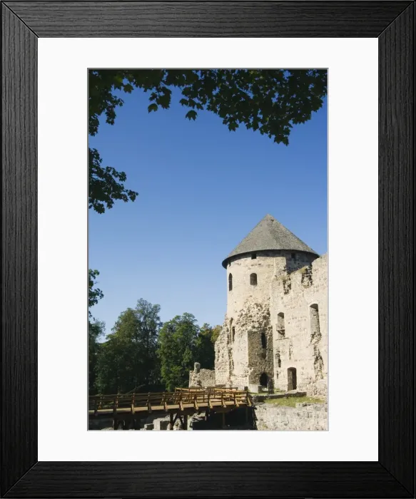 Framed Print : The ruins of Cesis castle Framed Print : The ruins of Cesis castle