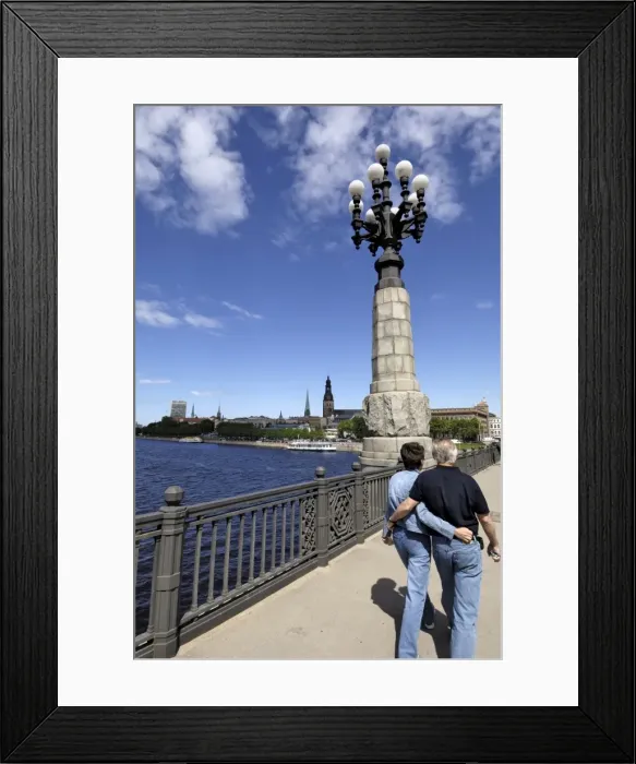Framed Print : The Old Town from across the river Daugava Framed Print : The Old Town from across the river Daugava