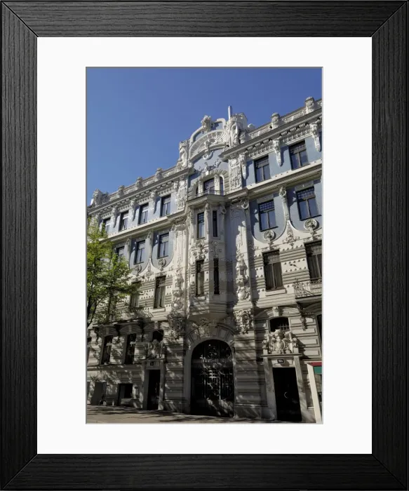 Framed Print : Art nouveau architecture