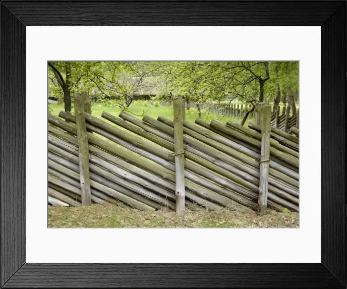 Framed Print : Fencing from the Latgale region Framed Print : Fencing from the Latgale region