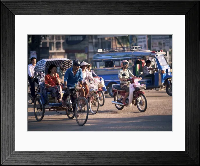 Framed Print : Samlor, pedicab taxi Framed Print : Samlor, pedicab taxi
