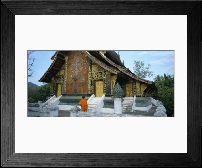 Framed Print : Classic Lao temple architecture Framed Print : Classic Lao temple architecture