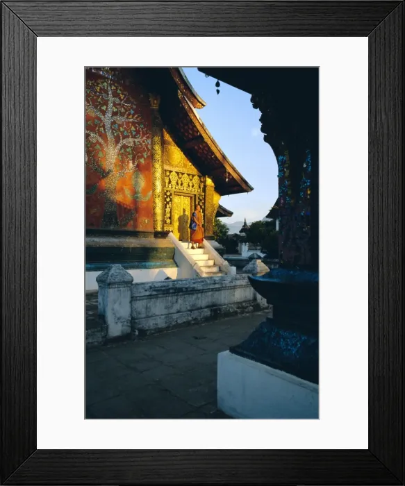 Framed Print : Classic Lao Temple architecture Framed Print : Classic Lao Temple architecture