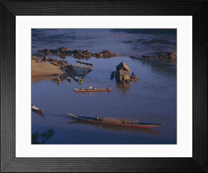 Framed Print : Meking River at Pakbeng Framed Print : Meking River at Pakbeng