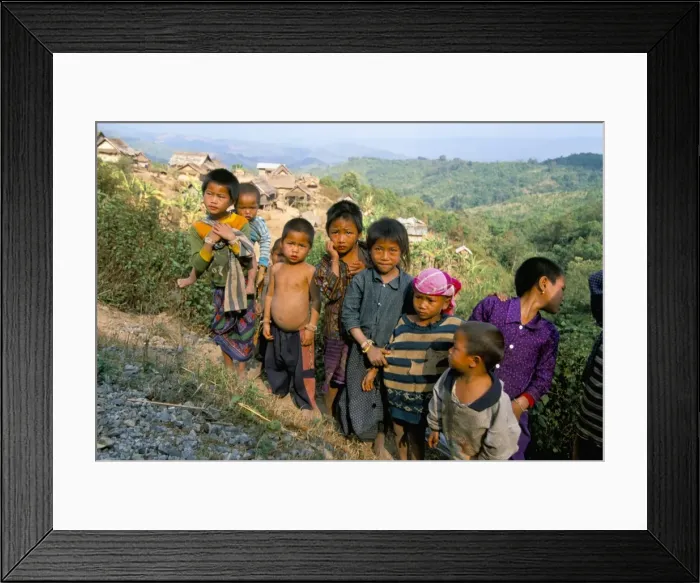 Framed Print : Village children Framed Print : Village children