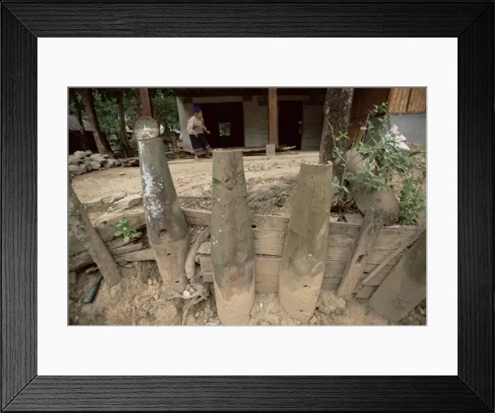 Framed Print : War waste architecture in village Framed Print : War waste architecture in village