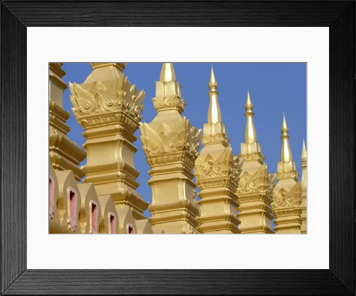 Framed Print : Detail of That Luang temple Framed Print : Detail of That Luang temple