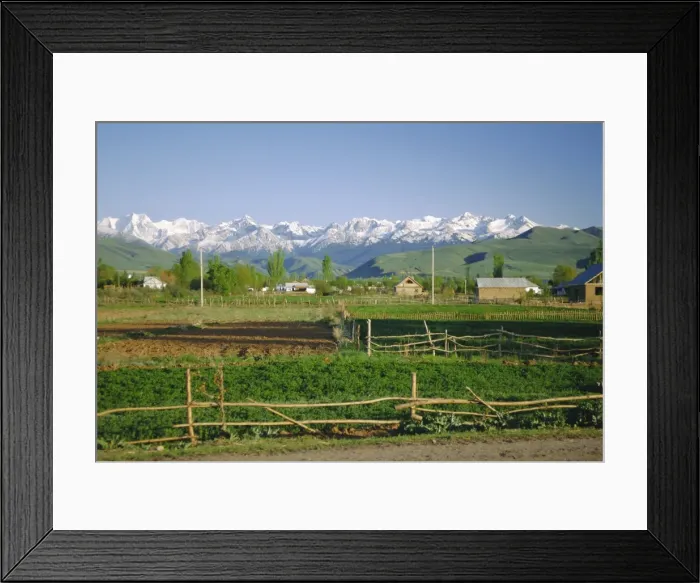 Framed Print : Tersey Alatoo mountains by Lake Issyk-Kul Framed Print : Tersey Alatoo mountains by Lake Issyk-Kul