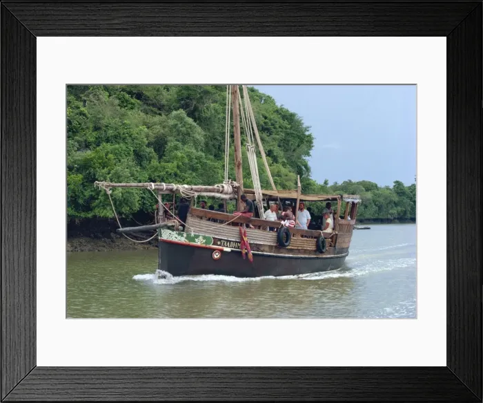 Framed Print : Dhow trip, Kenya Framed Print : Dhow trip, Kenya