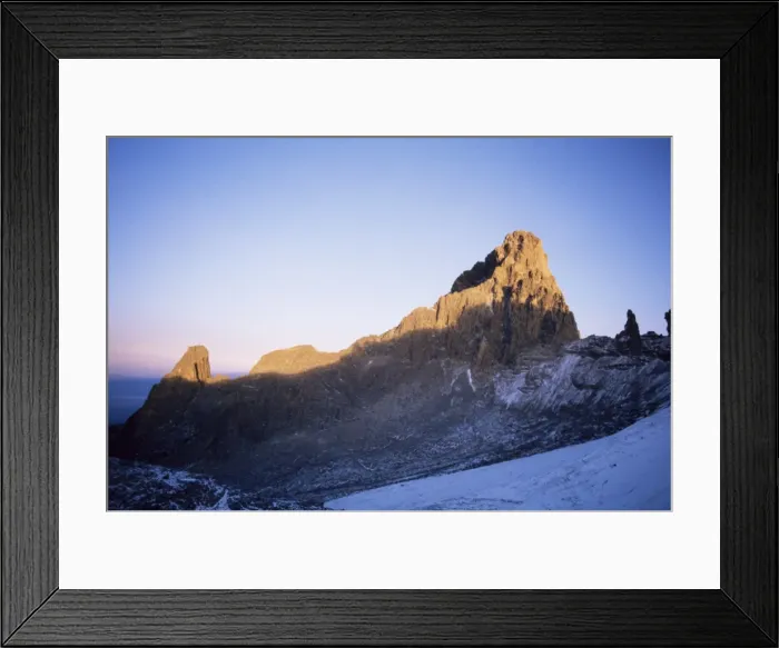 Framed Print : Sunrise on Batian Framed Print : Sunrise on Batian