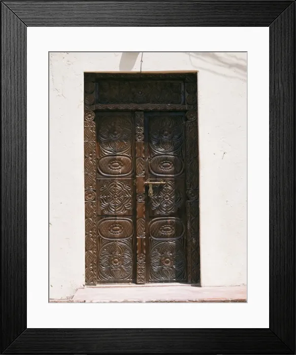 Framed Print : Carved wooden door Framed Print : Carved wooden door