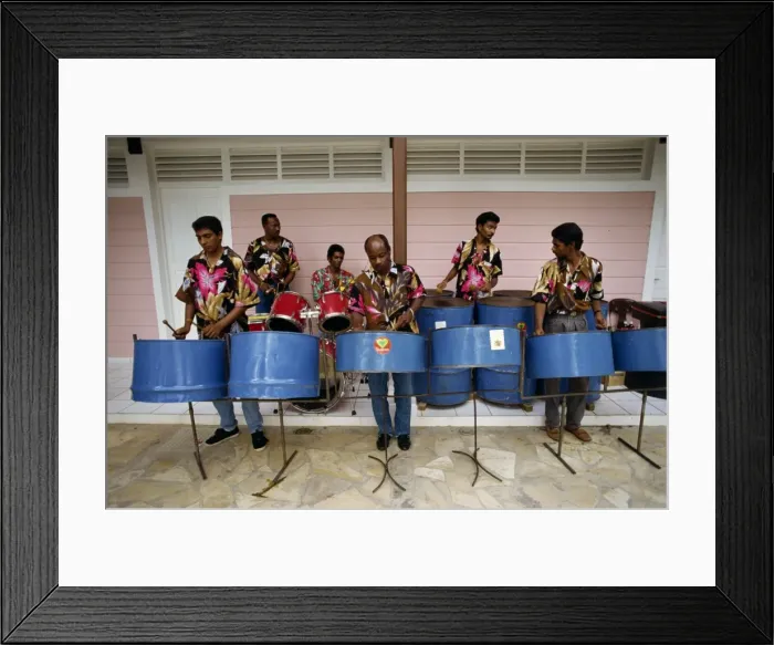 Framed Print : Steel band Framed Print : Steel band