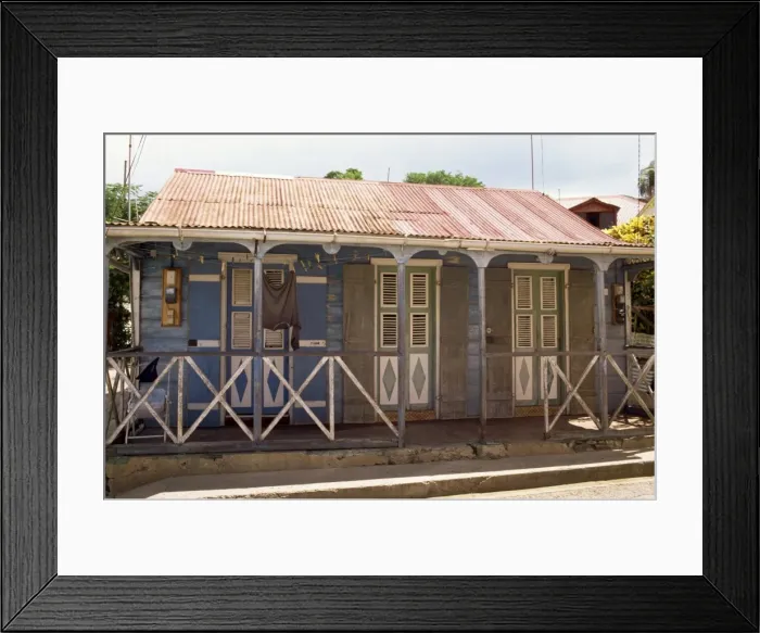 Framed Print : Creole dwelling Framed Print : Creole dwelling