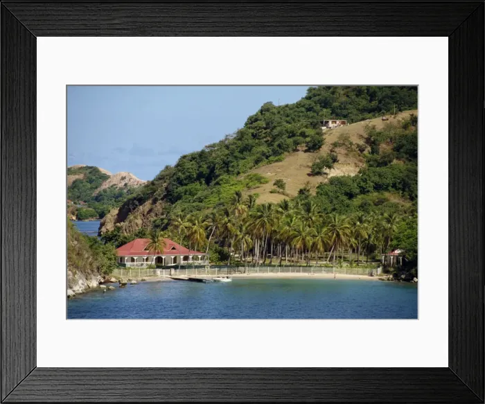Framed Print : House on a private beach Framed Print : House on a private beach