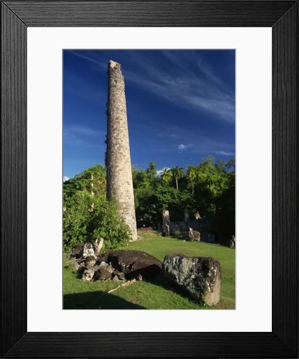 Framed Print : Ruins of the sugar mill and chimney of the Wingfield Estate Framed Print : Ruins of the sugar mill and chimney of the Wingfield Estate