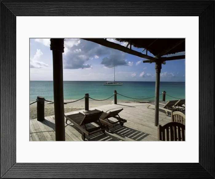 Framed Print : Blue Water Beach Hotel Framed Print : Blue Water Beach Hotel